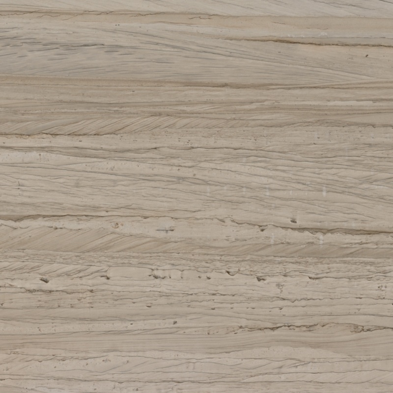 A premium light beige marble slab with intricate wood grain patterns and a smooth, polished finish, ideal for creating elegant and modern interior spaces.