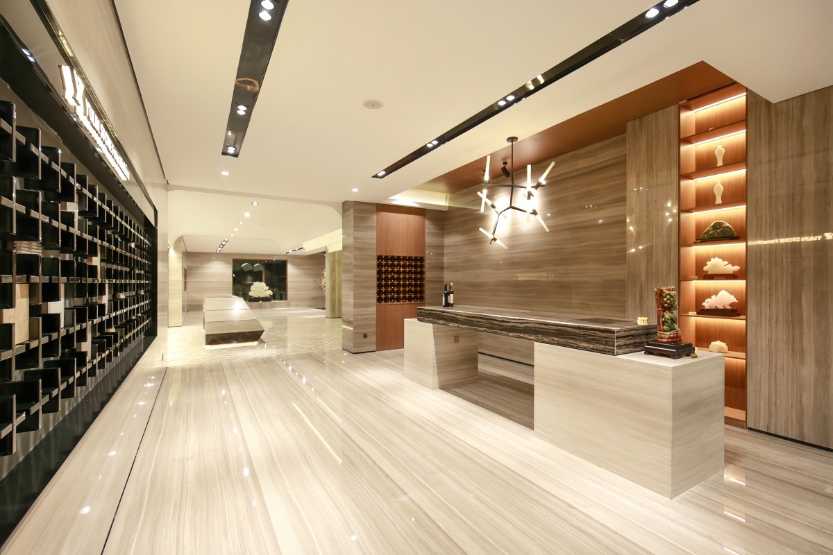 Luxury wood grain marble flooring ideas