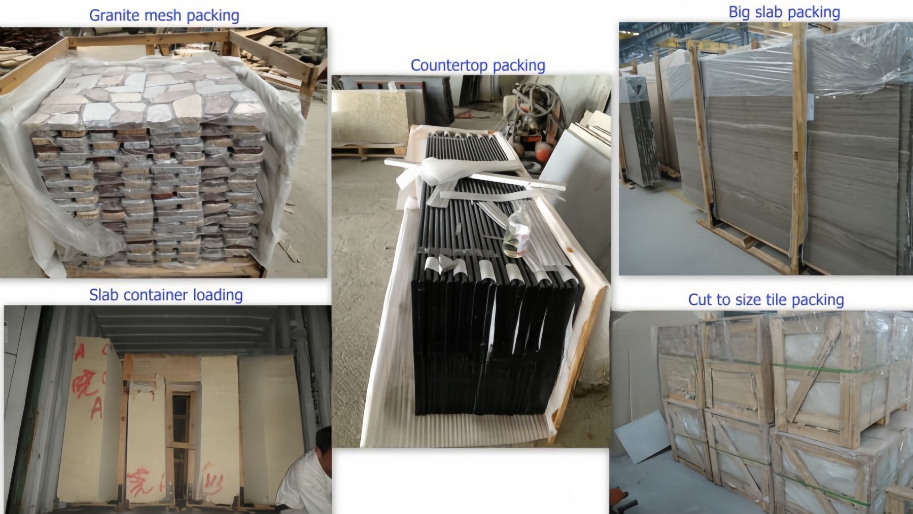 Palisandro blue Gold Sand Marble Slab packing