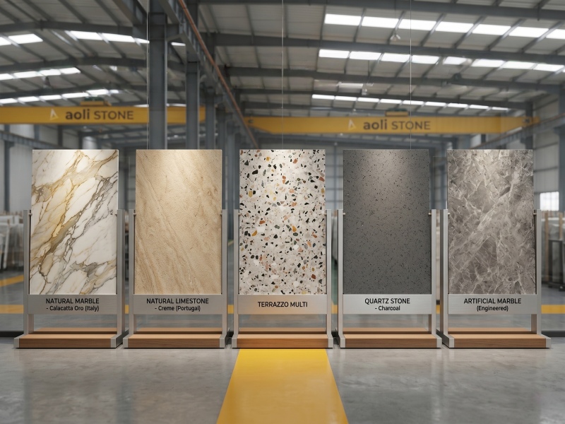 ما هي المواد التي تتخصص فيها شركة Aoli Stone؟