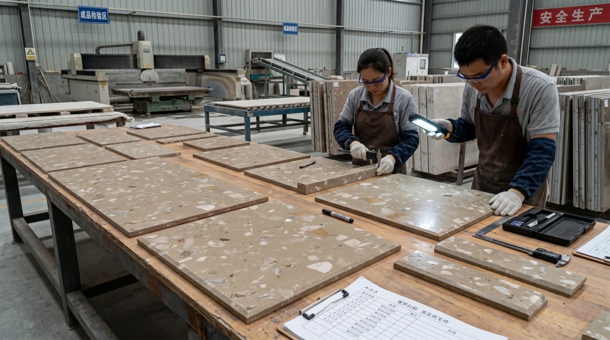 aurora-brown-synthetic-marble-cut-to-size Cut-to-size Aurora Brown Decorative Synthetic Marble panels prepared for project use