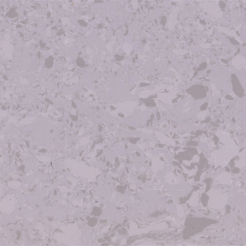 London Grey synthetic marble close-up with cloudy grey pattern