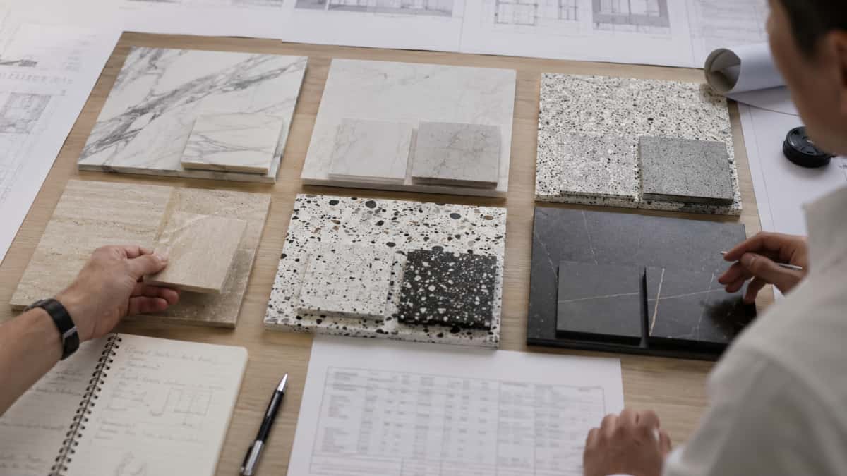 Stone material category size list review for marble artificial marble quartz and terrazzo