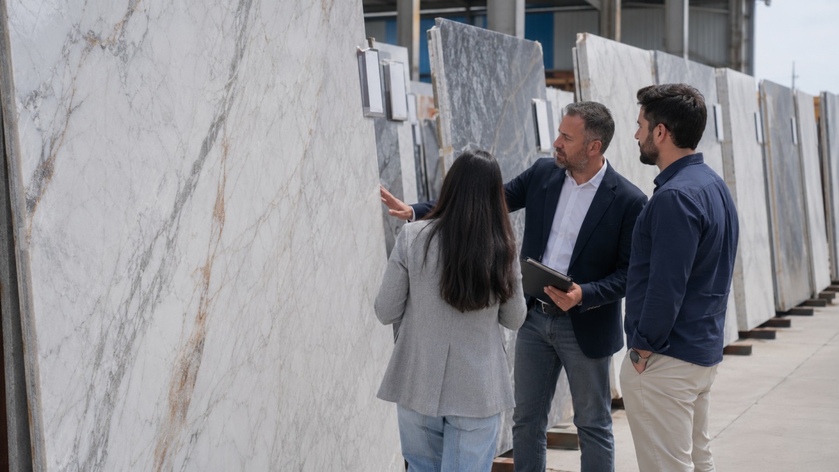 approved natural marble reserve slabs selected before production