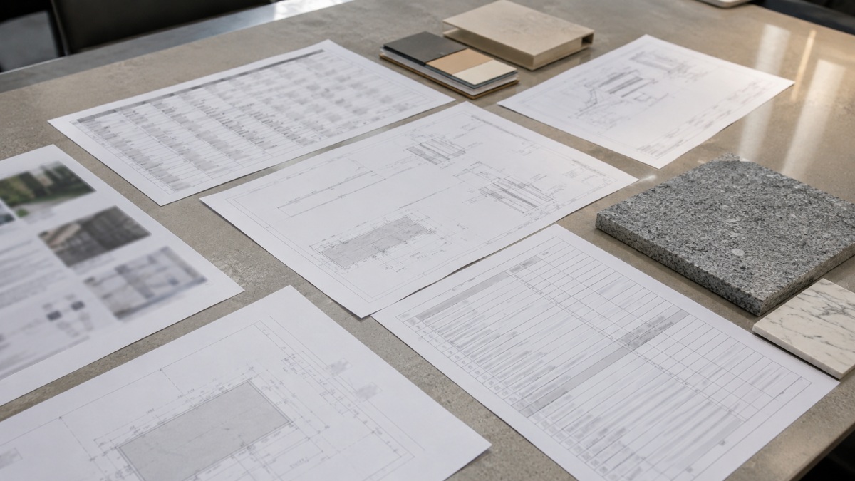  Responsibility matrix for stone project coordination before installation